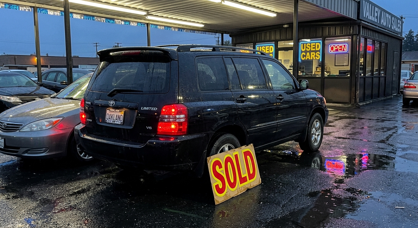 Black SUV, before
