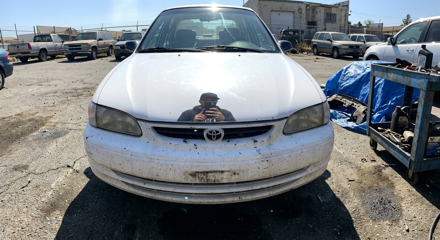 White Sedan, before